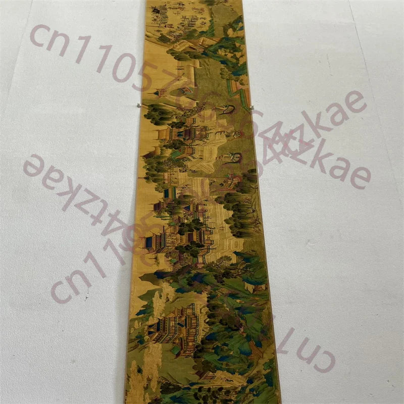 Qiu Ying “Along the River During Qingming” Scroll – Chinese Riverside Scene Painting