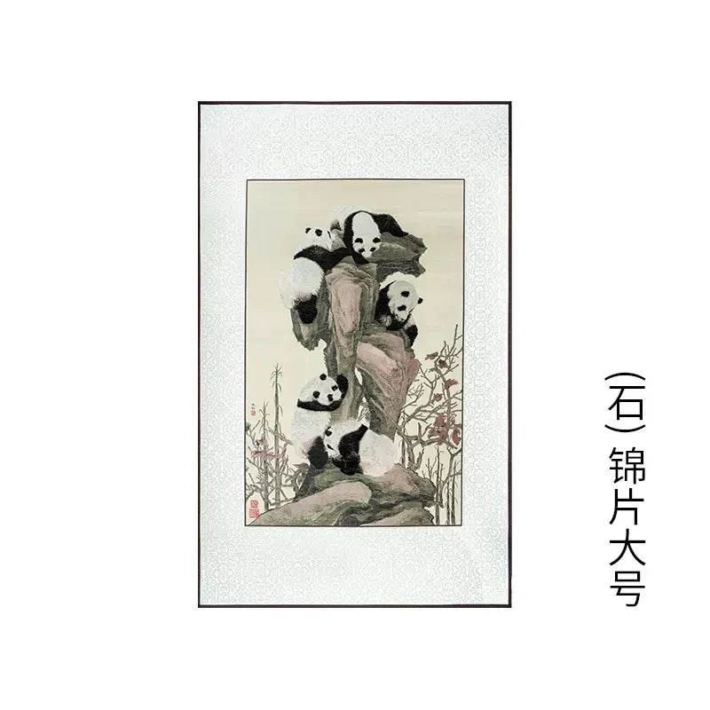Shu Jiang Jin Yuan Silk Scroll – Framed Chinese Painting for Home Decor