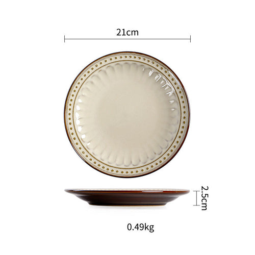 Vintage Japanese Style Ceramic Plates