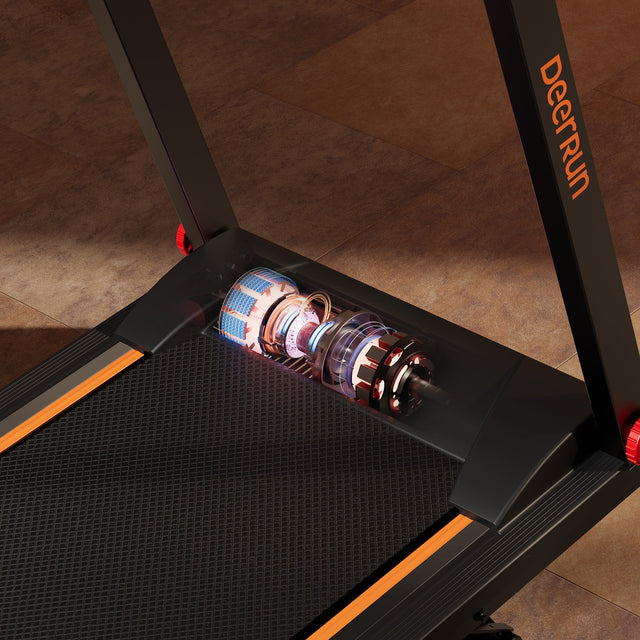 DeerRun A1 Pro Move+  6% Incline Foldable Treadmill——2025 Upgraded Chip & NFC Support | 350Lbs, 10mph Black