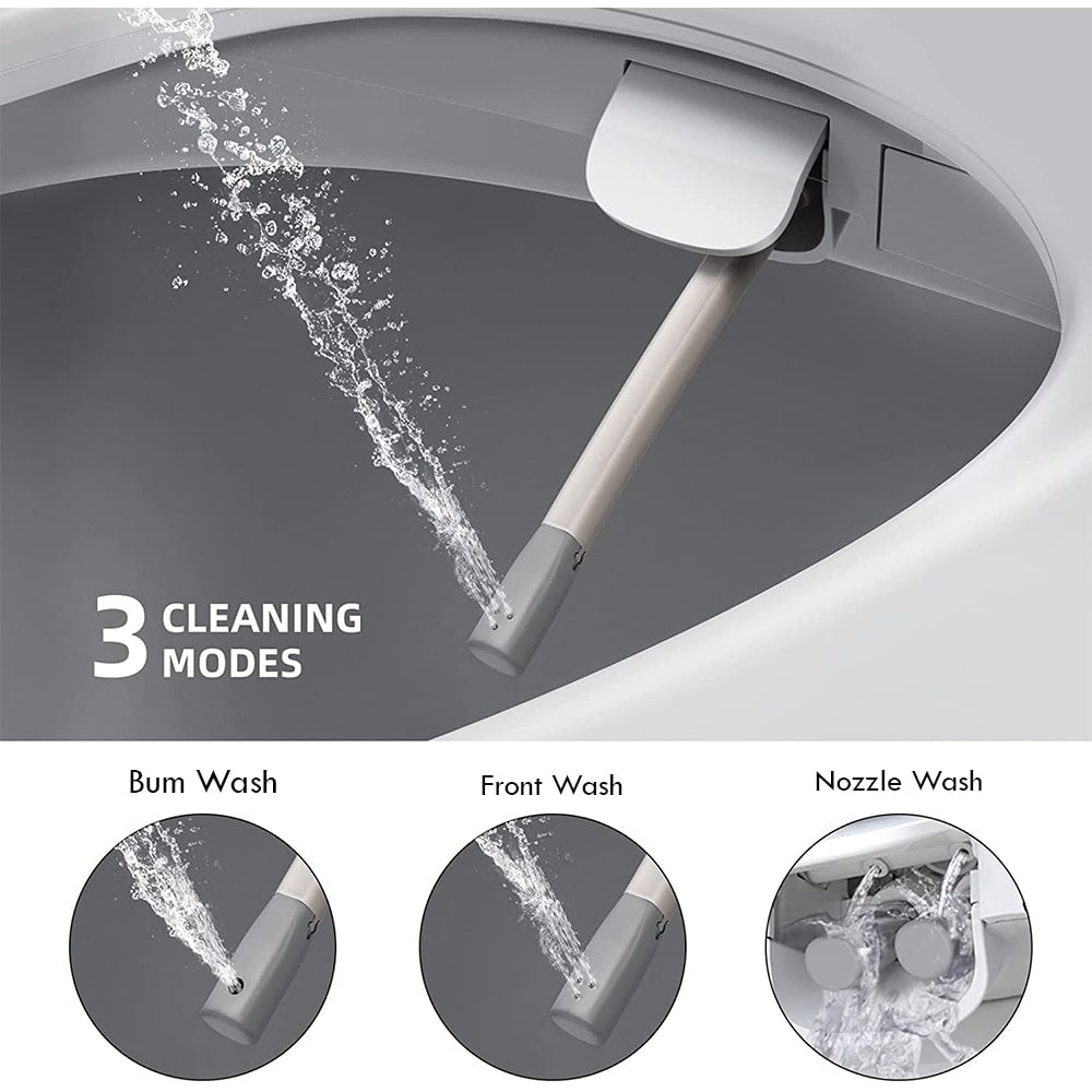 BUTT BUDDY Suite - Smart Bidet Toilet Seat Attachment (Cool & Warm Water Sprayer, Air Dryer & Heated Seat )
