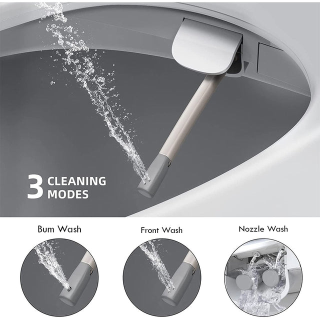 BUTT BUDDY Suite - Smart Bidet Toilet Seat Attachment (Cool & Warm Water Sprayer, Air Dryer & Heated Seat )