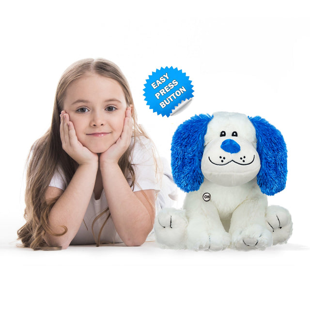 Rainbow Lites Puppy Dog Glow Plush LED Night Light Up Stuffed Animal 2 Pack Set