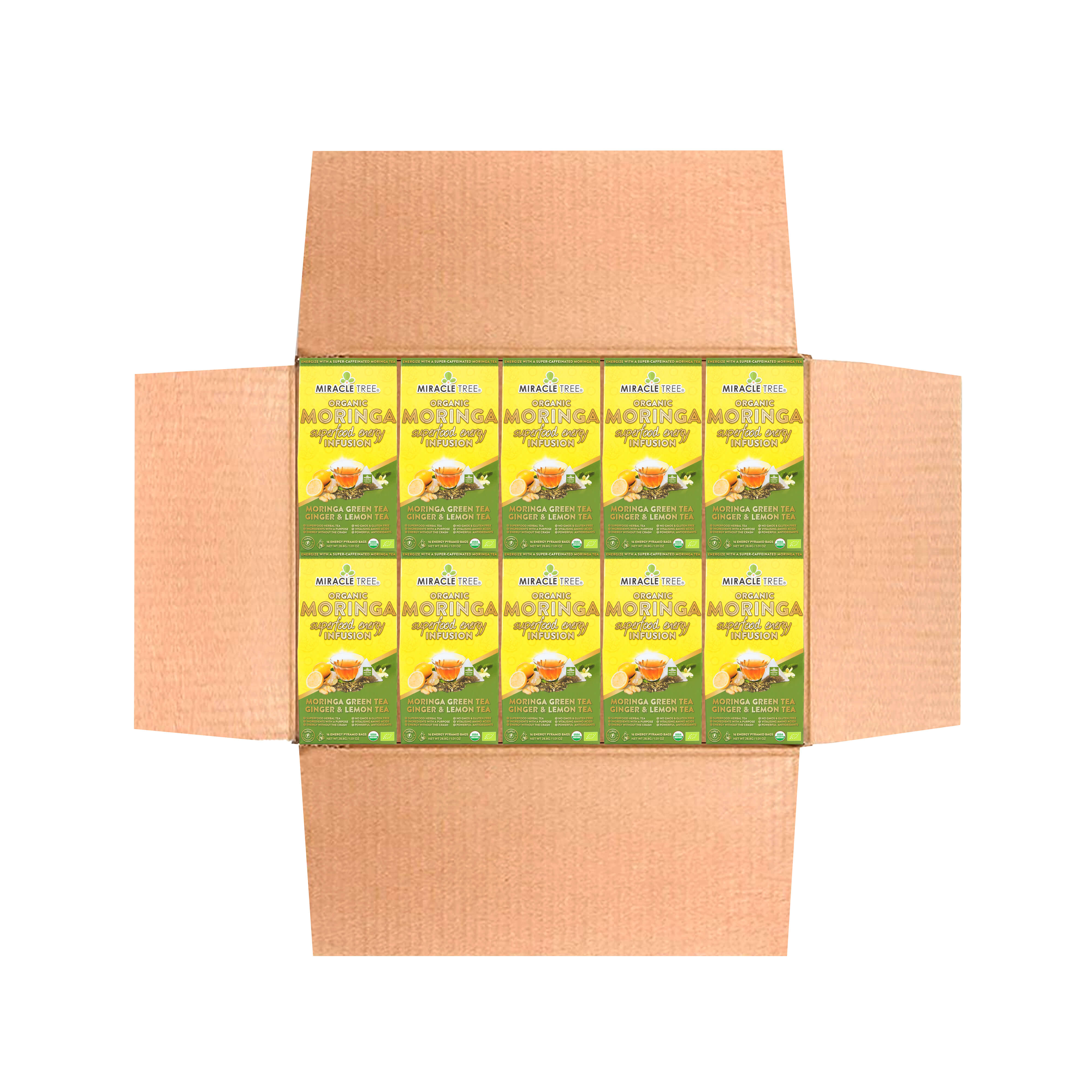 Moringa Energy Tea, Ginger Lemon