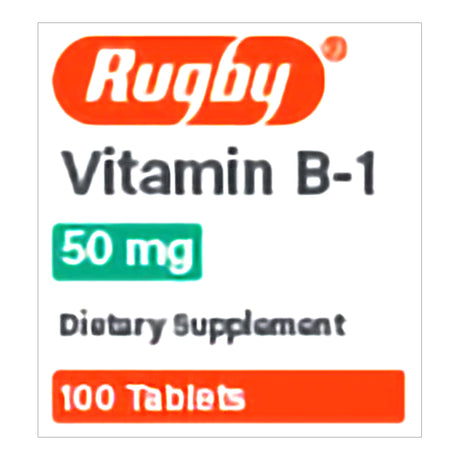 Rugby Vitamin B1 Dietary Supplement, 50 mg