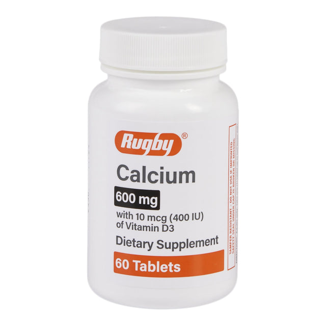 Rugby Calcium with Vitamin D3 Joint Health Supplement, 600 mg