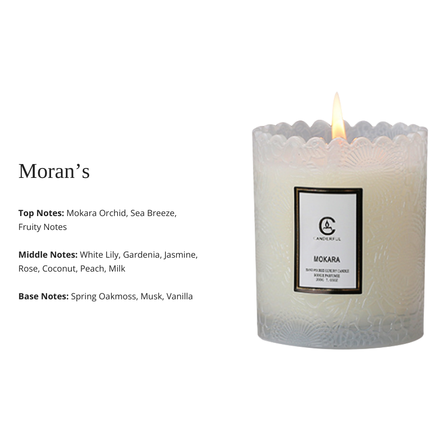Embossed Floral Relief Scented Candle Cup Ornaments, Soy Wax Scented Candle in Decorative Gift Glass, Fragrance Candle for Home Ambience, Aromatherapy-Inspired Wholesale Décor Candle
