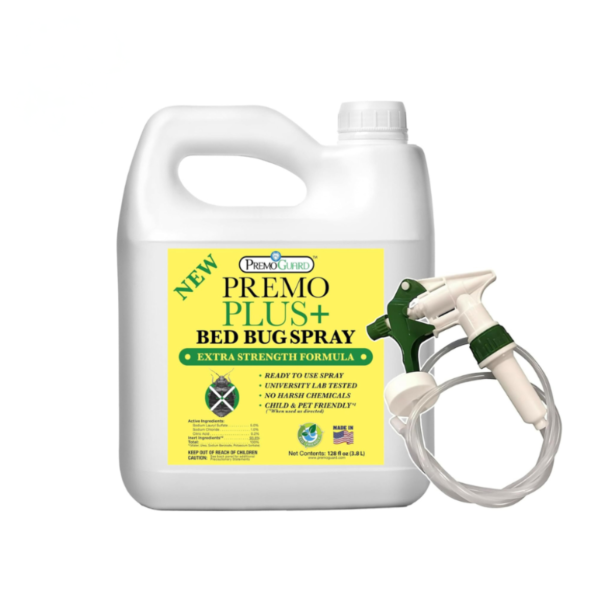 Bed Bug Plus Spray | Natural & Non-Toxic | Premo Guard (C)