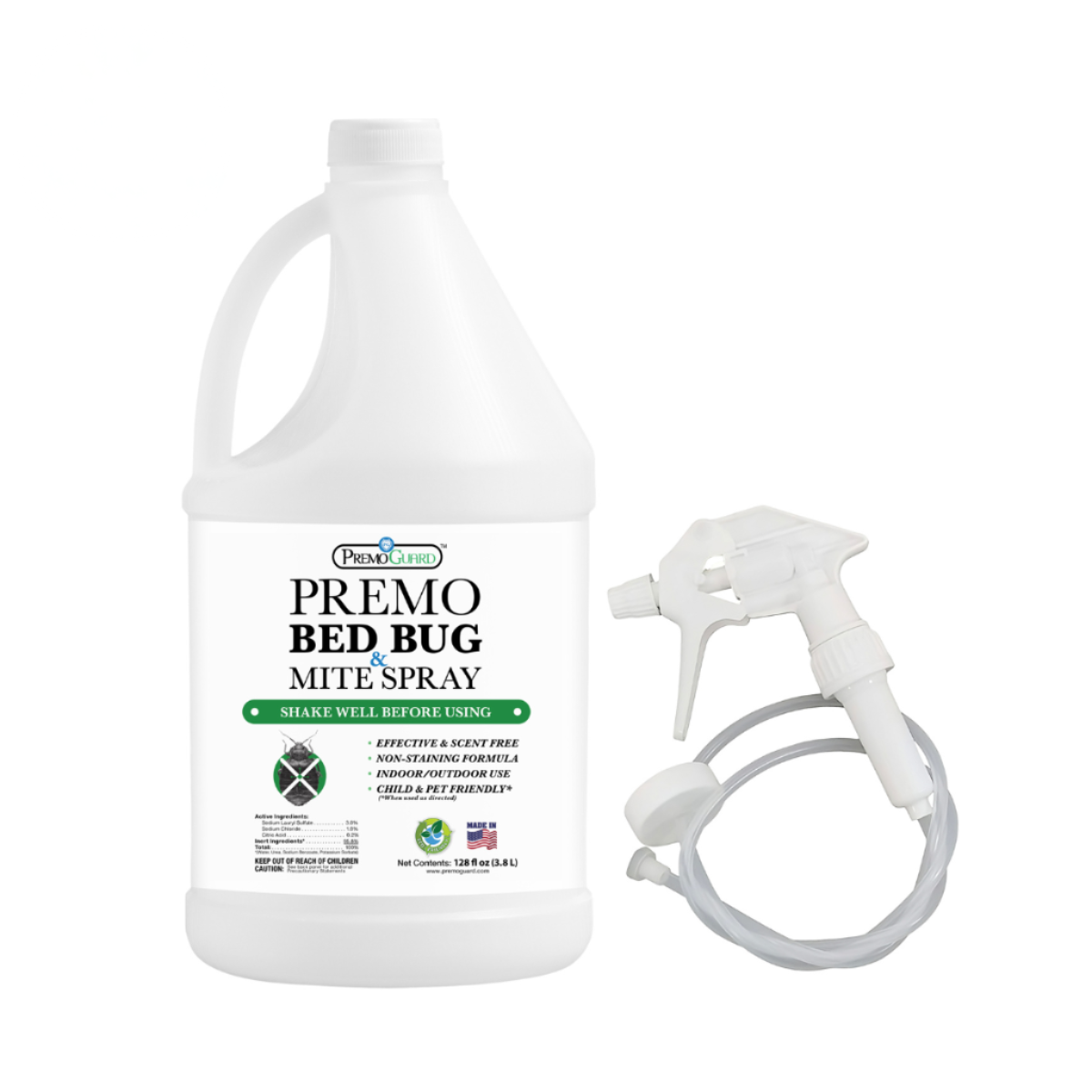 Bed Bug & Mite Killer Spray | Natural & Non-Toxic | Premo Guard