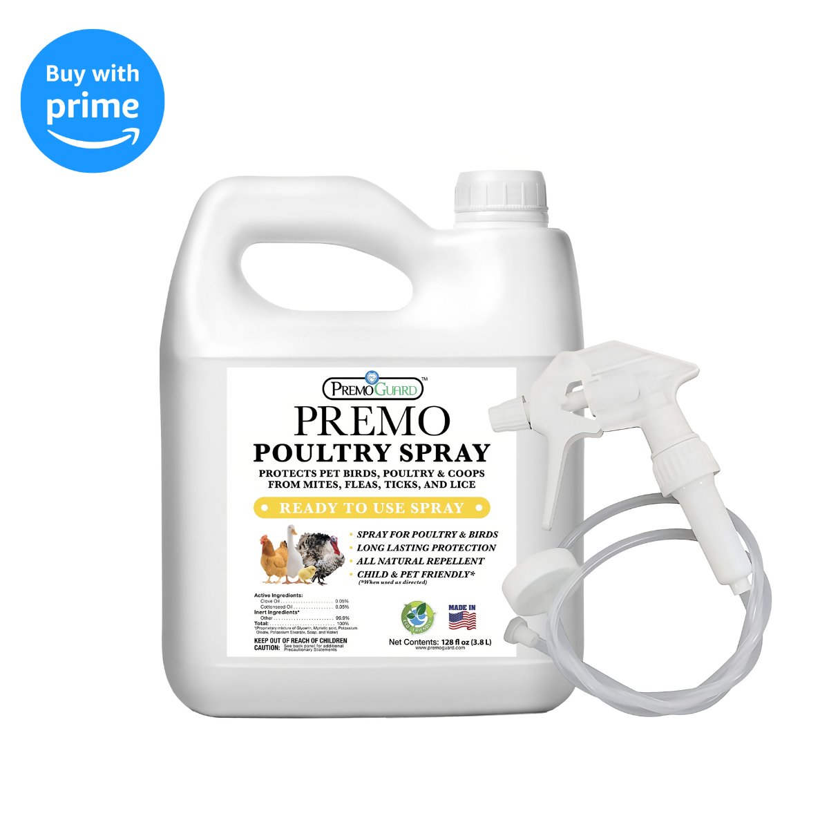 Poultry Spray - Plant Based All Natural Non-Toxic - By Premo Guard