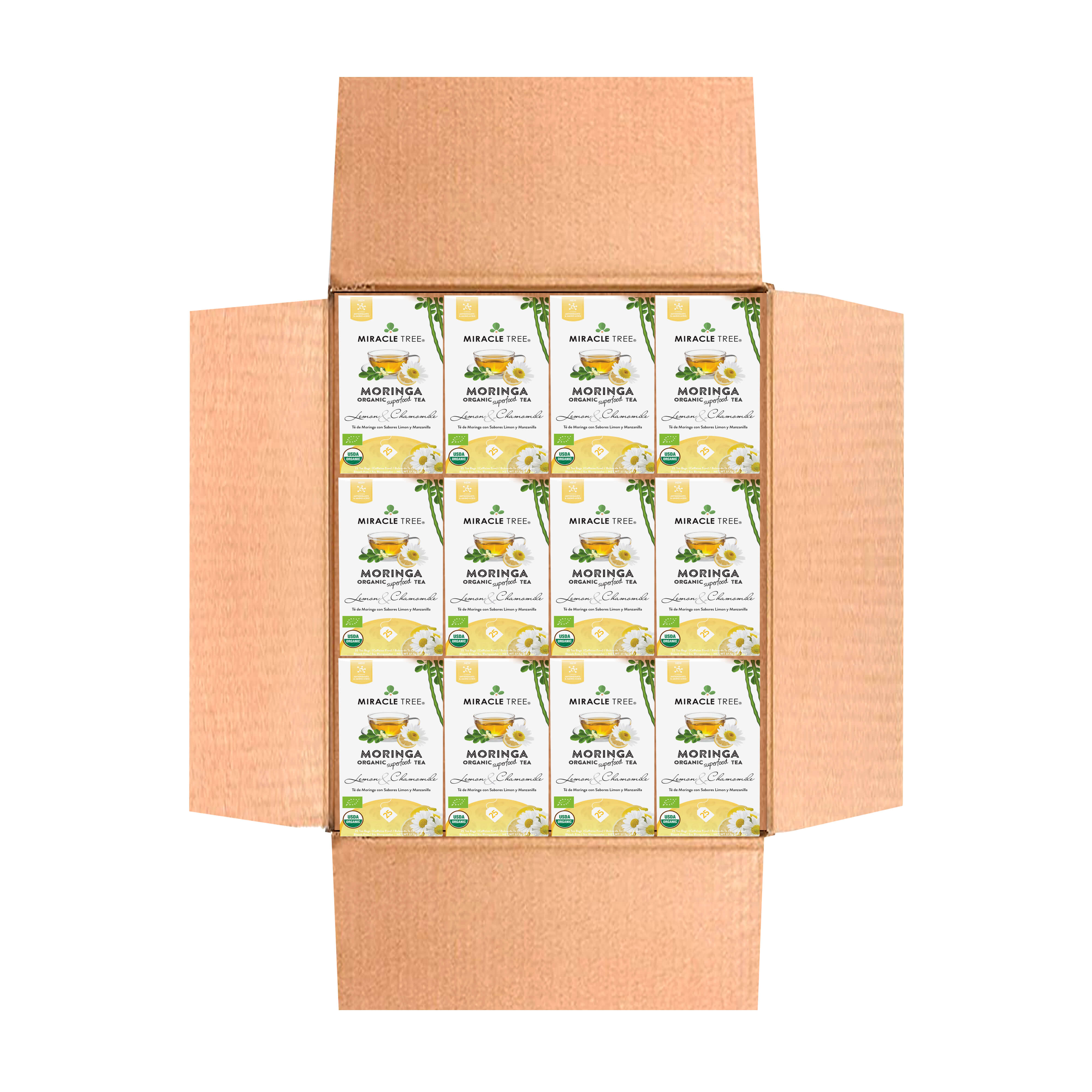 Organic Moringa Tea, Lemon & Chamomile