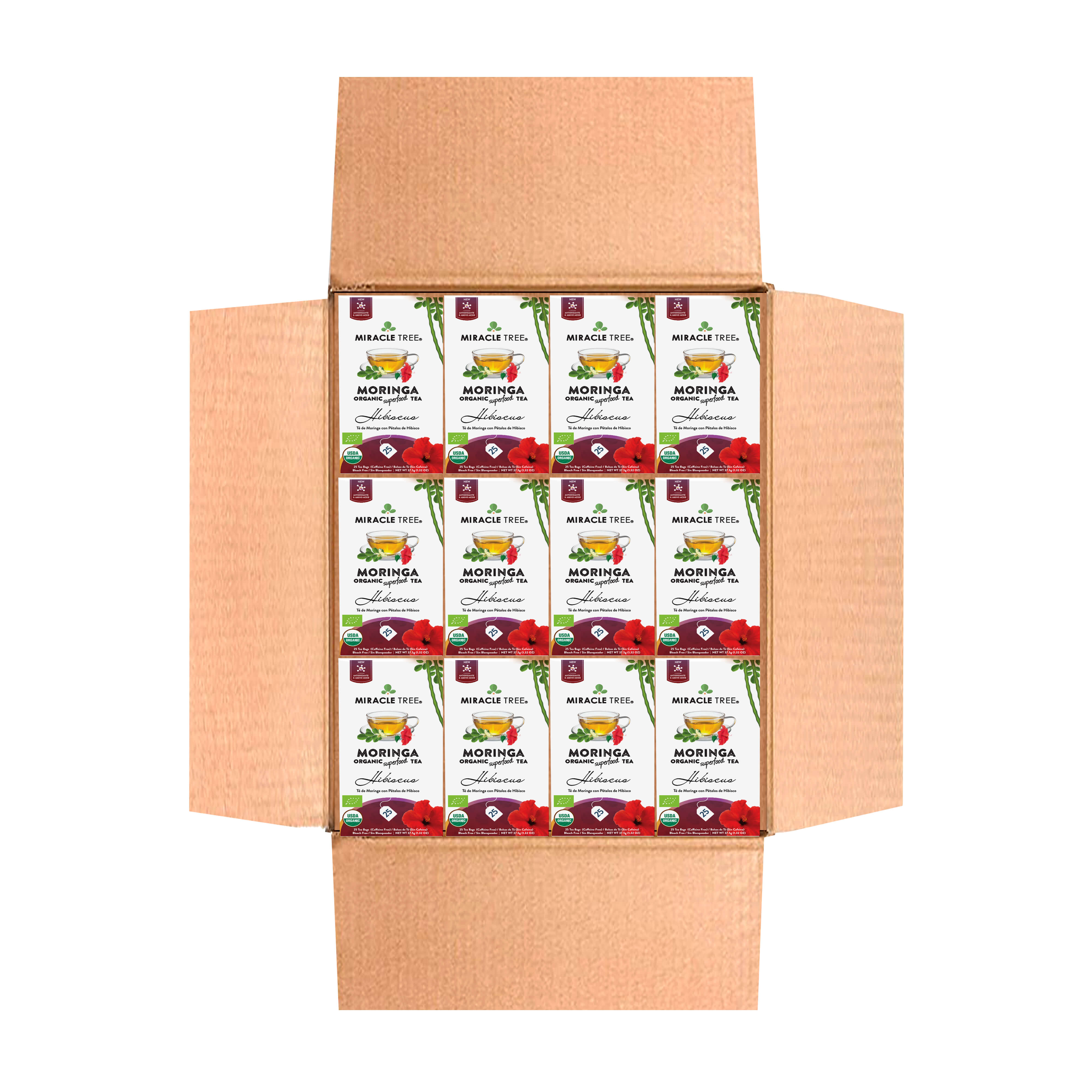 Organic Moringa Tea, Hibiscus