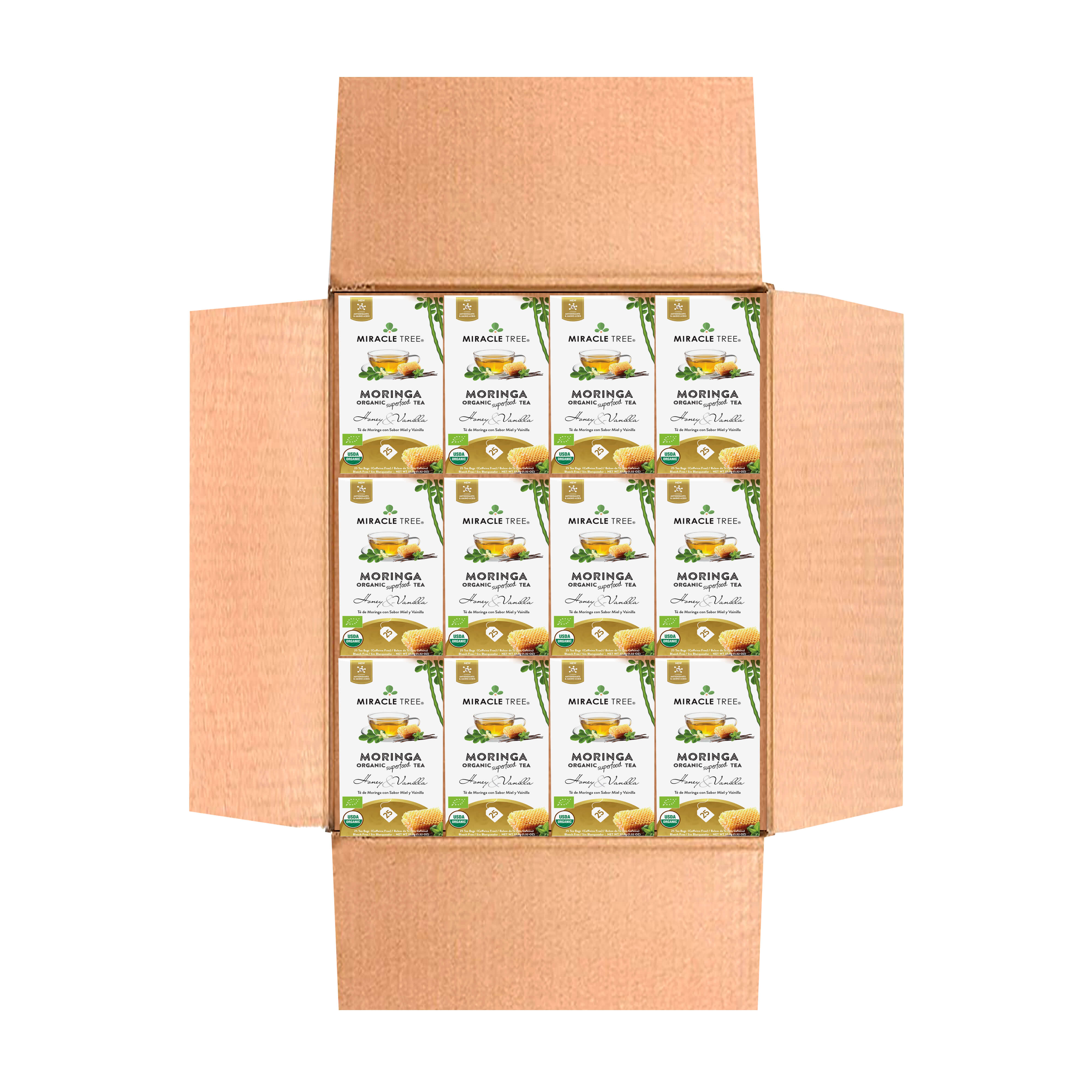 Organic Moringa Tea, Honey & Vanilla
