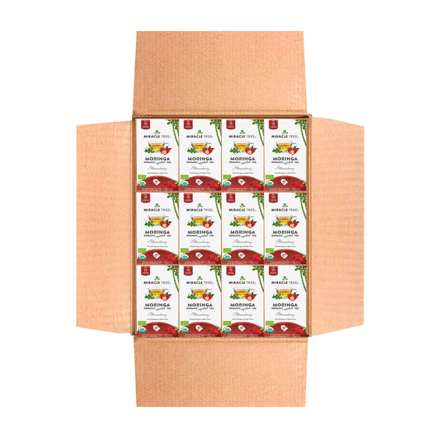 Organic Moringa Tea, Strawberry