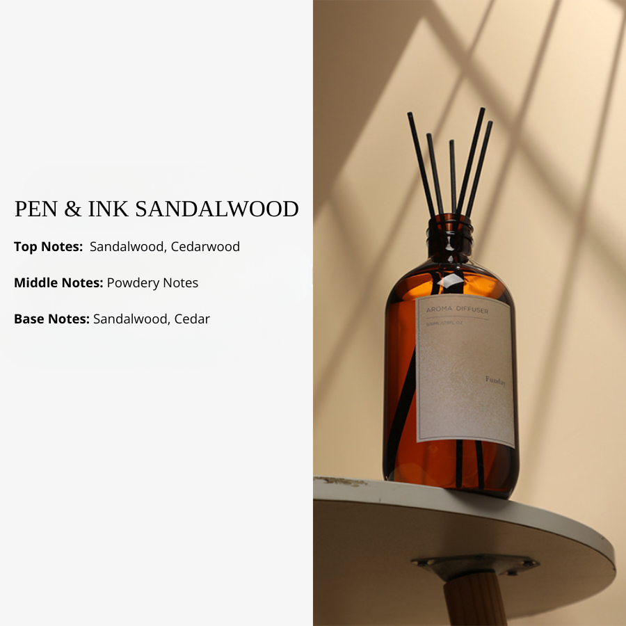 New Household Fragrance Refill Liquid 500ml Large Bottle, Indoor Flameless Fragrance Diffuser Refill with Rattan Sticks, Home Fragrance Ornaments and Aroma Diffuser Scents