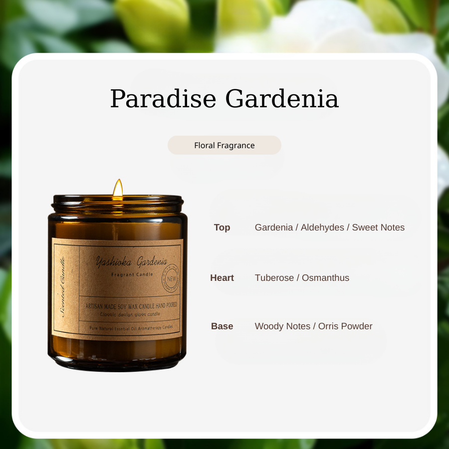 Cream / Palm Candle Fragrance Essential-Oil-Inspired Scented Candle, Low-Smoke Soy Wax Blend, High-End Aromatic Souvenir Candle for Home Décor, Gifting & Everyday Ambience