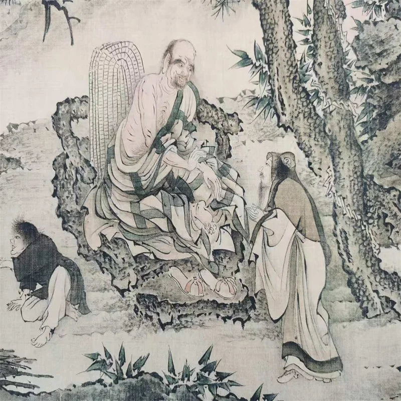 Bodhidharma “Patriarchs Map” Long Scroll – Chinese Calligraphy on Paper