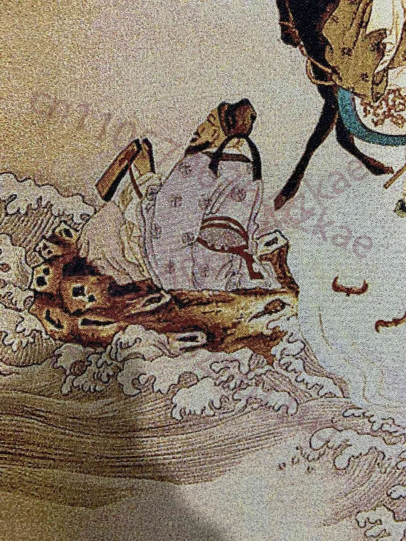 Chinese Silk Tapestry of the Eight Immortals Across the Sea