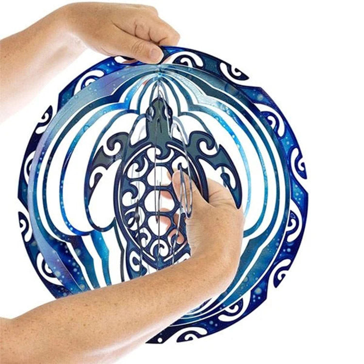 Zen 3D Ocean Blue Wind Chimes