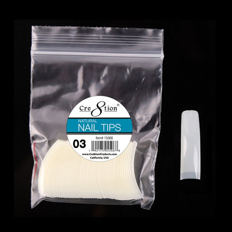 Nail False Tip Bag Natural 5,000pcs
