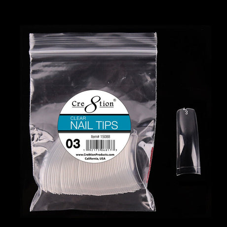 Nail False Tip Bag Clear 5,000pcs