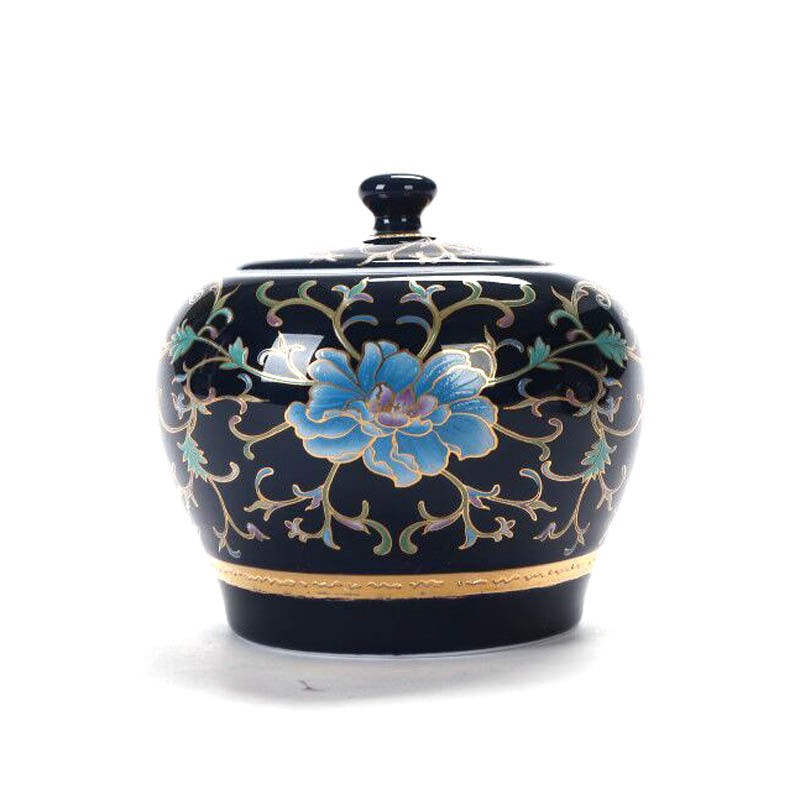 Blue & White Porcelain Tea Caddy – Sealed Ceramic Tea Storage Jar (Multiple Designs)
