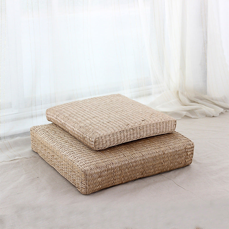 Tatami Straw Woven Meditation Cushion