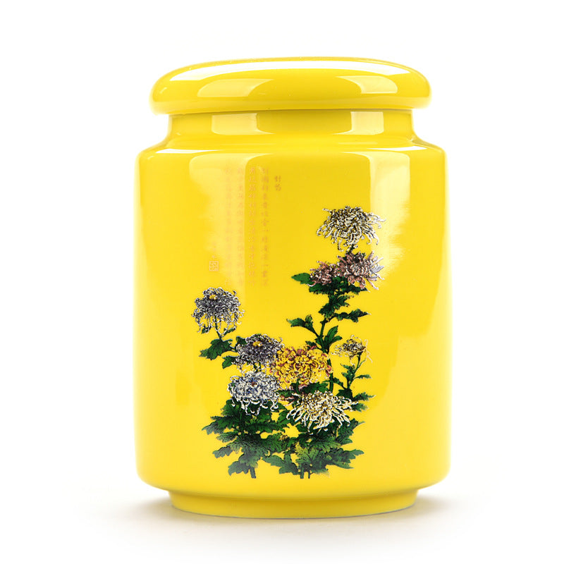 Blue and White Porcelain White Porcelain Tea Caddy