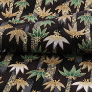 Japanese Kimono Fabric Black Print Cotton DIY Fabric for Sewing or Patchwork Material