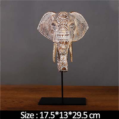 Creative Southeast Asian Elephant Furnishings Home Living Room Entrance Office Wine Cabinet Decoration Resin Crafts Decoration