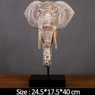 Creative Southeast Asian Elephant Furnishings Home Living Room Entrance Office Wine Cabinet Decoration Resin Crafts Decoration