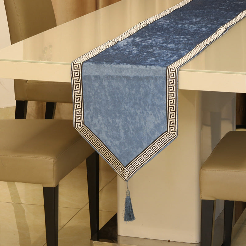 Simple New Chinese Style Piece Solid Color Table Runner