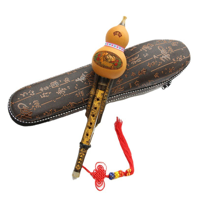 Natural Purple Bamboo Gourd Musical Instrument C-adjusted and B-adjusted