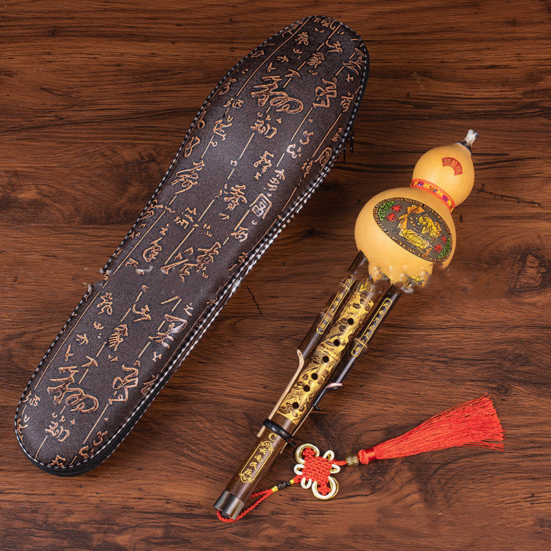 Natural Purple Bamboo Gourd Musical Instrument C-adjusted and B-adjusted