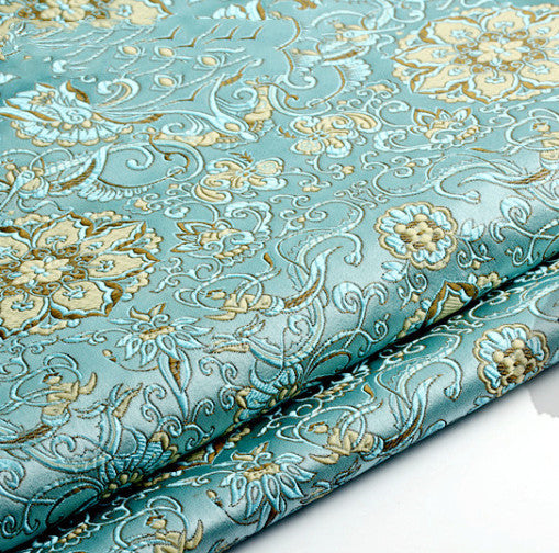 Brocade Fabric, Ancient Chinese Dress, Cos Kimono, Flower Fabric   Lotus Series