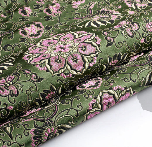 Brocade Fabric, Ancient Chinese Dress, Cos Kimono, Flower Fabric   Lotus Series