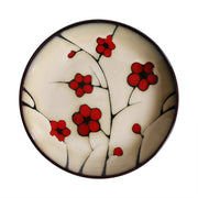 Japanese Floral Ceramic Tableware – Kiln-Glazed Bowls & Serving Plates