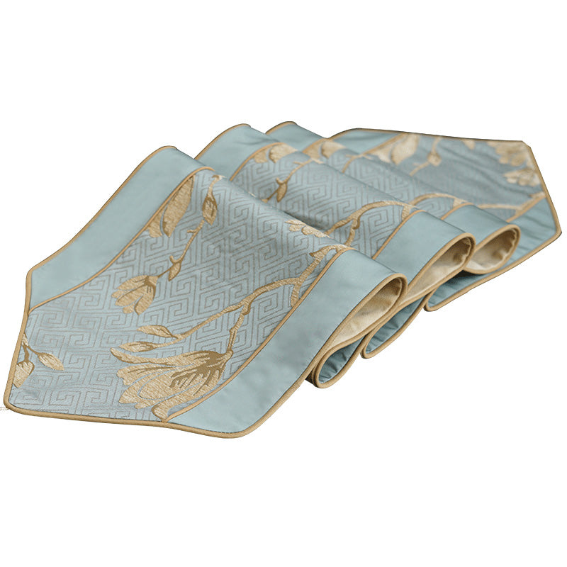 Elegant Chinese-Style Cotton Table Runner