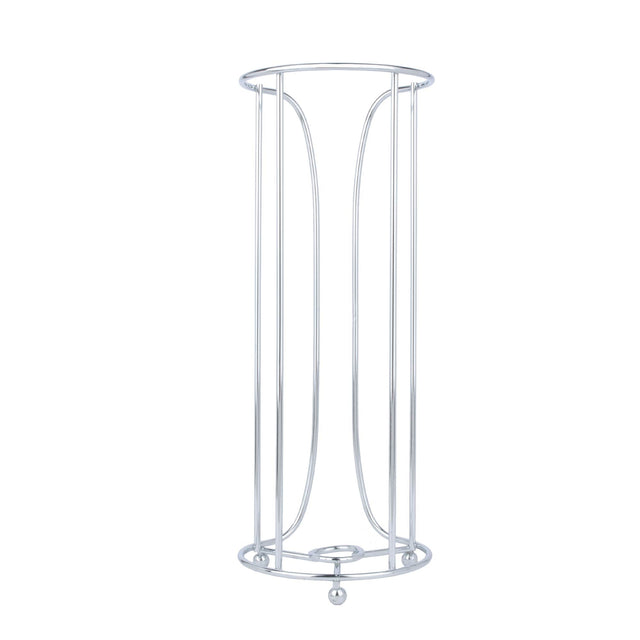 Freestanding Toilet Paper Holder for Standard Rolls (Chrome Finish)