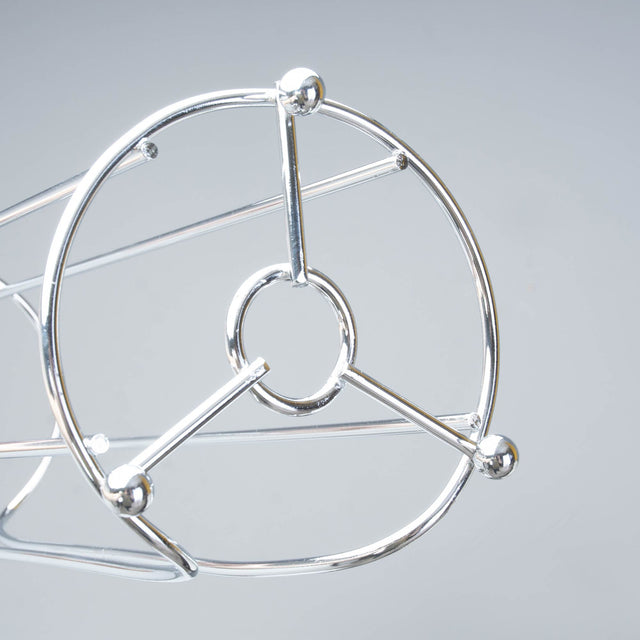 Freestanding Toilet Paper Holder for Standard Rolls (Chrome Finish)