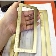 Brass Calligraphy Weight Brush and Paper Scale