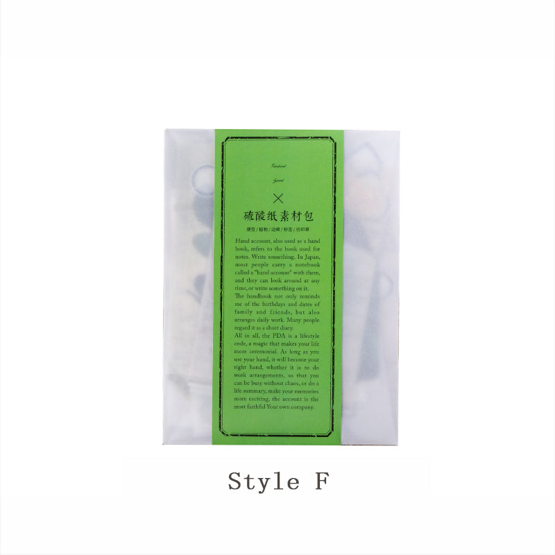 Sulphate paper retro calligraphy