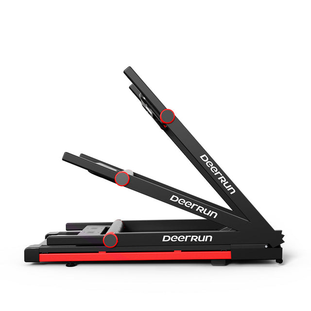 DeerRun A1 Pro Move+  6% Incline Foldable Treadmill——2025 Upgraded Chip & NFC Support | 350Lbs, 10mph Black