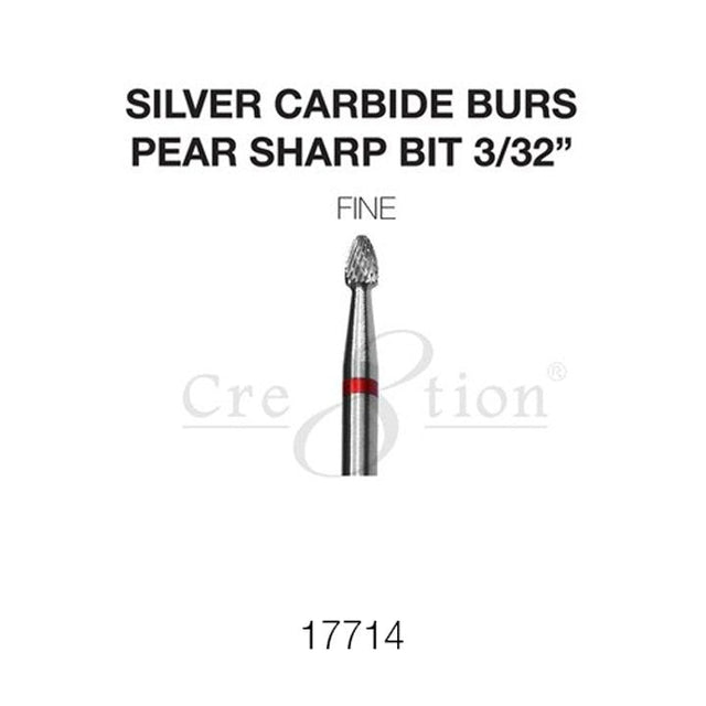Carbide Burs - Pear Shape Bit - 3/32'- Fine
