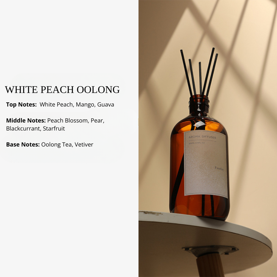 New Household Fragrance Refill Liquid 500ml Large Bottle, Indoor Flameless Fragrance Diffuser Refill with Rattan Sticks, Home Fragrance Ornaments and Aroma Diffuser Scents