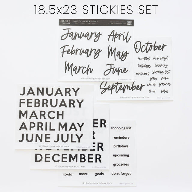 Ever Changing Acrylic Calendar | Classic Horizontal