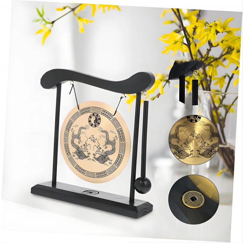 Meditation Gong、Meditation Percussion Gong、Harmonious Brass Gong for Meditation and Sound Relaxation - Suitable for yoga、Home