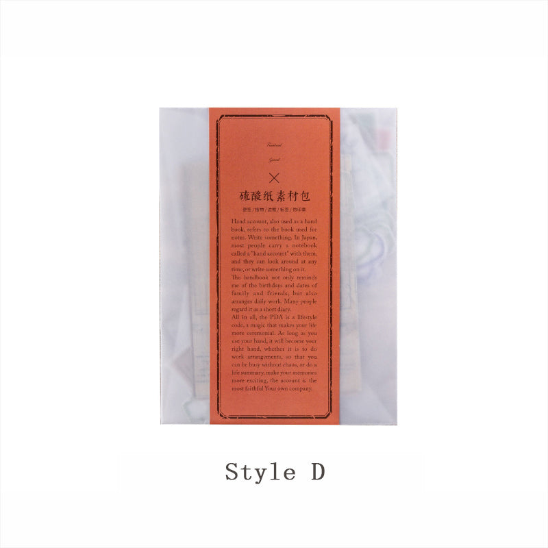 Sulphate paper retro calligraphy