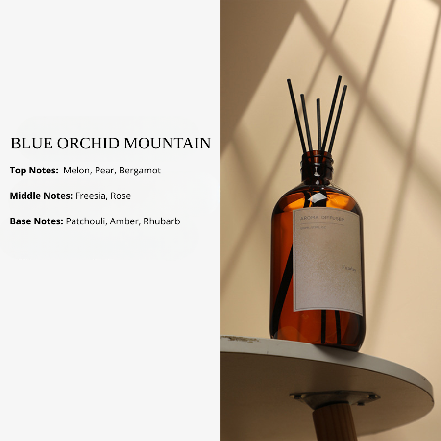 New Household Fragrance Refill Liquid 500ml Large Bottle, Indoor Flameless Fragrance Diffuser Refill with Rattan Sticks, Home Fragrance Ornaments and Aroma Diffuser Scents