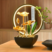 The Serene Halo: Zen Water Feature & Fountain